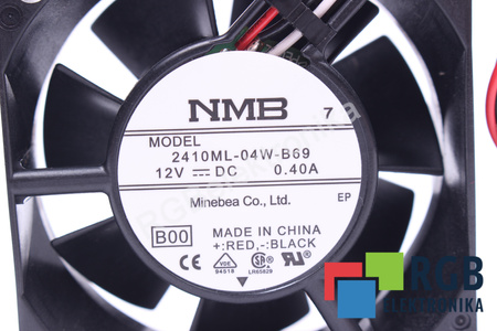 2410ML-04W-B69 MINEBEA 60X60X25MM, 12V, 0.4A VENTILATORE