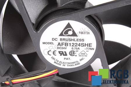 AFB1224SHE-T7NN DELTA ELECTRONICS 120X120X38MM, 24V, 0.75A VENTILATORE