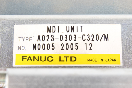 A02B-0303-C320/M FANUC MDI UNIT TASTIERA