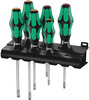 ASSORTIMENTO DI GIRAVITE KRAFTFORM PLUS LASERTIP + SUPPORTO, 6 PEZZI 05105650001 WERA 334/6