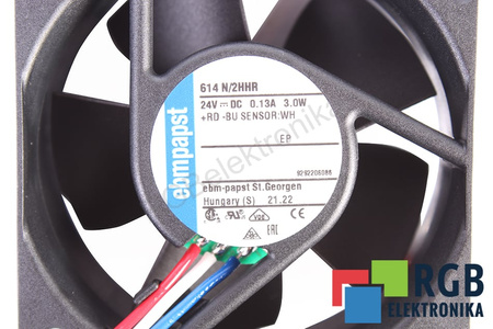 614N/2HHR EBM PAPST 9292206086 60X60X25MM 24V, 0.12A VENTILATORE