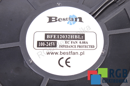 QEC12032BL BESTFAN 120X120X32MM, 230V, 0.08A VENTILATORE