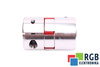 YH10-46-24-24-70 D=46MM D1=D2=24MM L=70MM ALUMINIUM GIUNTO ELASTICO A GRIFFE
