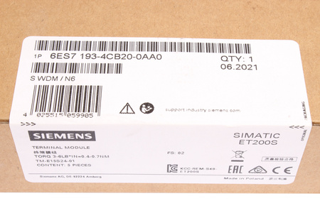 6ES7193-4CB20-0AA0 SIEMENS SIMATIC S7 ET200S