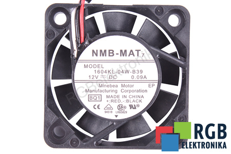 1604KL-04W-B39-BQ1 NMB TECHNOLOGIES RICAMBIO PER AFB0412HHA-TA5F 40X40X10MM, 12V VENTILATORE