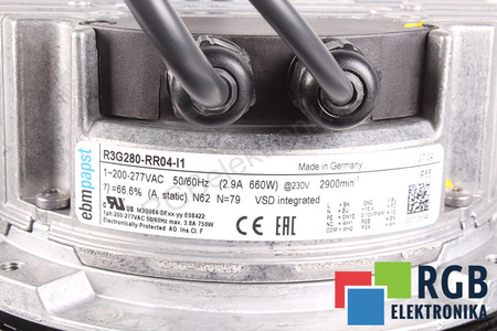 R3G280-RR04-I1 EBM PAPST 280MM, 230V, 2.9A VENTILATORE