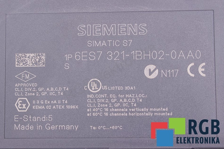 6ES7321-1BH02-0AA0 SIEMENS SIMATIC S7-300