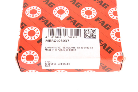 6008-2RSR-C3 FAG 40X68X15 CUSCINETTO