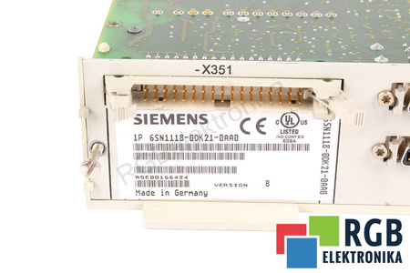 6SN1118-0DK21-0AA0 SIEMENS SIMODRIVE 611 VERSION B