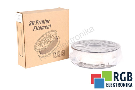1,75MM ELASTIC FILAMENT 0.5KG WHITE FLASHFORGE DIMENSIONE ESTERNA DELLA BOBINA 180MM, DIMENSIONE INTERNA DELLA BOBINA 50MM, LARGHEZZA DELLA BOBINA 45MM