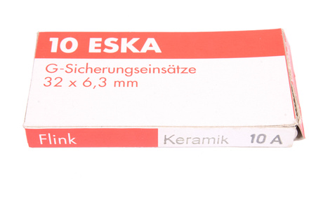 FUSIBILE RAPIDO 632.527 ESKA 6.3X32MM 500V, 10A, 6.3MM, 32MM 10PCS