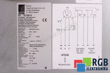 SK3218910 RITTAL CLIMATIZZATORE