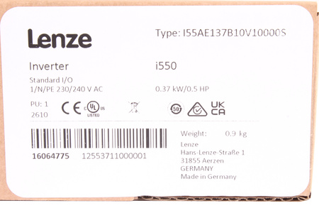 I55AE137B10V10000S LENZE 16064775 I550-C0.37/230-1