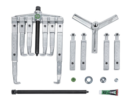 SET DI ESTRATTORI UNIVERSALI A 2 E 3 BRACCI CON LUNGHEUR GANCI 150/300 MM K-2030-20 KUKKO