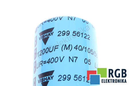 CONDENSATORE MAL229956122E3 VISHAY 1200UF, 400V, 35MM, 81MM
