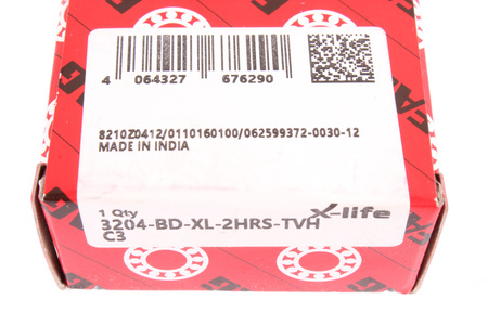 3204-BD-XL-2HRS-TVH-C3 FAG 20X47X20.6 12100RPM, 20.6KN, 12.1KN CUSCINETTO