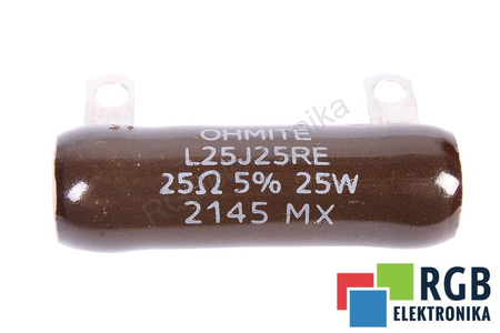 RESISTORE L25J25RE OHMITE 25R 25OHM, 25W