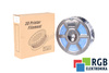 1,75MM PEARL FILAMENT 0.5KG BLUE FLASHFORGE DIMENSIONE ESTERNA DELLA BOBINA 180MM, DIMENSIONE INTERNA DELLA BOBINA 50MM, LARGHEZZA DELLA BOBINA 45MM