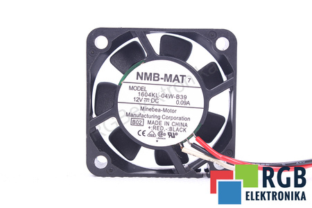 1604KL-04W-B39 NMB TECHNOLOGIES B02 40X40X10MM, 12V, 0.09A VENTILATORE