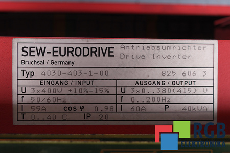 4030-403-1-00 SEW EURODRIVE ANTRIEBAUMRICHTER DRIVE INVERTER