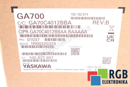 CIPR-GA70C4012BBAA-BAAAAA YASKAWA GA700
