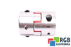 YH10-65-35-35-90 D=65MM D1=D2=35MM L=90MM ALUMINIUM GIUNTO ELASTICO A GRIFFE