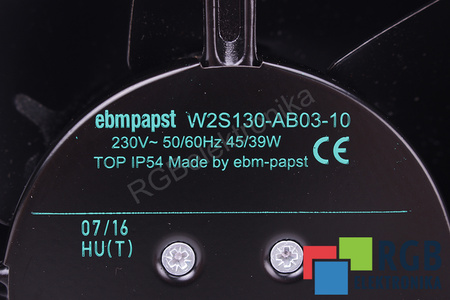 W2S130-AB03-10 EBM PAPST 150X55MM, 0.045KW, 230V, 0.27A VENTILATORE