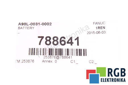 A98L-0031-0002 FANUC 3SR44 4.5V BATTERIA