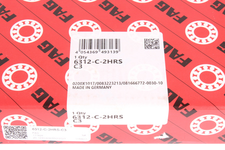 6312-C-2HRS-C3 FAG 60X130X31 CUSCINETTO