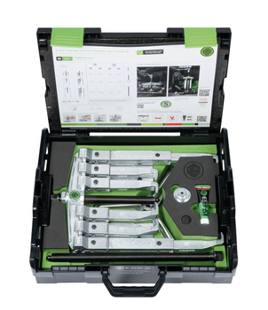 SET DI ESTRATTORI UNIVERSALI A 2 E 3 BRACCI CON LUNGHEUR GANCI 150/300 MM K-2030-20 KUKKO
