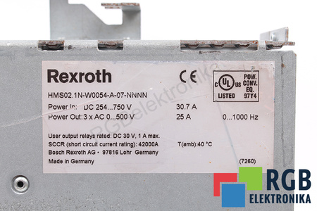 HMS02.1N-W0054-A-07-NNNN BOSCH REXROTH R911309079 SENZA COPERTURA