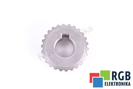 PULEGGIA DENTATA 32X30MM CINGHIA 20MM ALBERO 14MM CHIAVETTA 5X2MM Z=26
