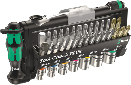 SET DI UTENSILI COMPATTO PER USO MANUALE E CON MACCHINA 05056490001 WERA TOOL-CHECK PLUS