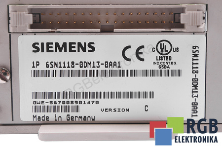 6SN1118-0DM13-0AA1 SIEMENS SIMODRIVE 611-D VERSION C
