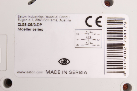 CLS6-C6/3-DP EATON 270417 INTERRUTTORE MAGNETOTERMICO