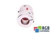 YH10-46-24-24-70 D=46MM D1=D2=24MM L=70MM ALUMINIUM GIUNTO ELASTICO A GRIFFE