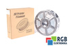 1,75MM PEARL FILAMENT 0.5KG GRAY FLASHFORGE DIMENSIONE ESTERNA DELLA BOBINA 180MM, DIMENSIONE INTERNA DELLA BOBINA 50MM, LARGHEZZA DELLA BOBINA 45MM