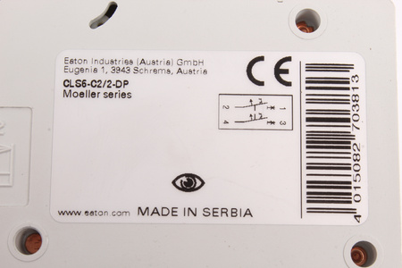 CLS6-C2/2-DP EATON 270381 INTERRUTTORE MAGNETOTERMICO