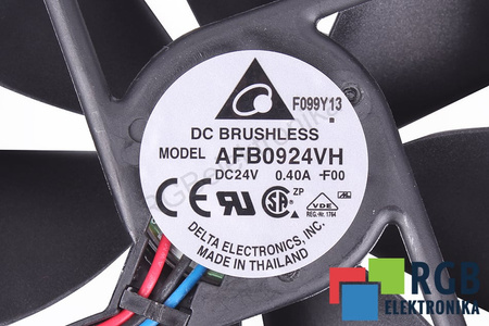 AFB0924VH-F00 DELTA 92X92X25MM 24V, 04A VENTILATORE