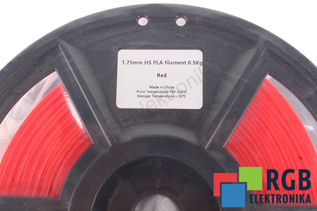 1,75MM HS PLA FILAMENT 0.5KG RED FLASHFORGE DIMENSIONE ESTERNA DELLA BOBINA 180MM, DIMENSIONE INTERNA DELLA BOBINA 50MM, LARGHEZZA DELLA BOBINA 45MM