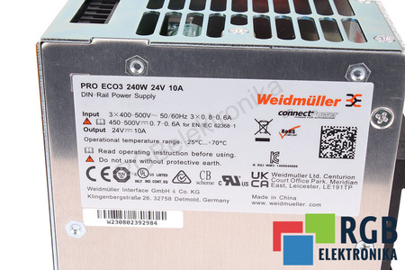 1469540000 WEIDMULLER PRO ECO3 ALIMENTATORE