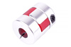 YH10-25-6-10-30 D=25MM D1/ D2=6/10MM L=30MM ALUMINIUM GIUNTO ELASTICO A GRIFFE