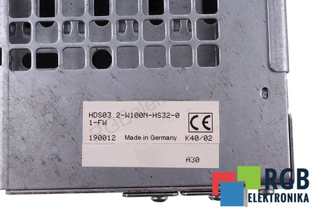 HDS03.2-W100N-HS32-01-FW INDRAMAT R911190012
