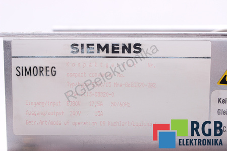 6RA2113-0DD20-0 SIEMENS SIMOREG K E300/15 MRE-GCEOD20-2B2