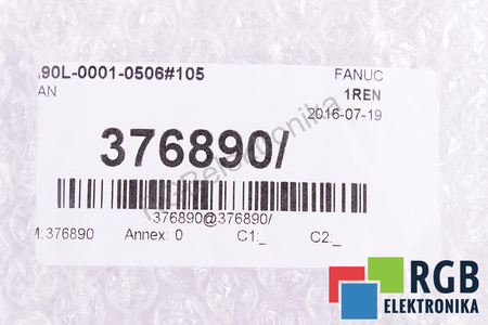 A90L-0001-0506#105 FANUC 2406KL-05W-B59 60X60X15MM, 24V, 0.13A VENTILATORE