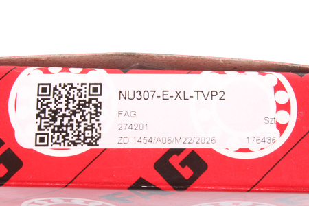 NU307-E-XL-TVP2 FAG 35X80X21 12600RPM, 7900RPM, 35MM, 80MM, 21MM, 76000KN, 63000KN CUSCINETTO A RULLI