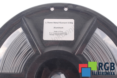 1,75MM METAL FILAMENT 0.5KG ALUMINIUM FLASHFORGE DIMENSIONE ESTERNA DELLA BOBINA 180MM, DIMENSIONE INTERNA DELLA BOBINA 50MM, LARGHEZZA DELLA BOBINA 45MM