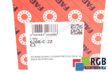 6208-C-2Z-C3 FAG 40X80X18 CUSCINETTO