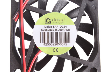 SAF DC24 DALAP 60X60X10MM, 24V VENTILATORE