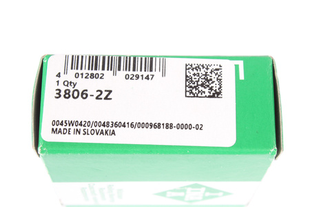 3806-2Z INA 30X42X10 CUSCINETTO A SFERE A CONTATTO OBLIQUO